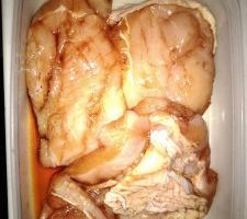 鶏むね肉ピリ辛ネギダレ